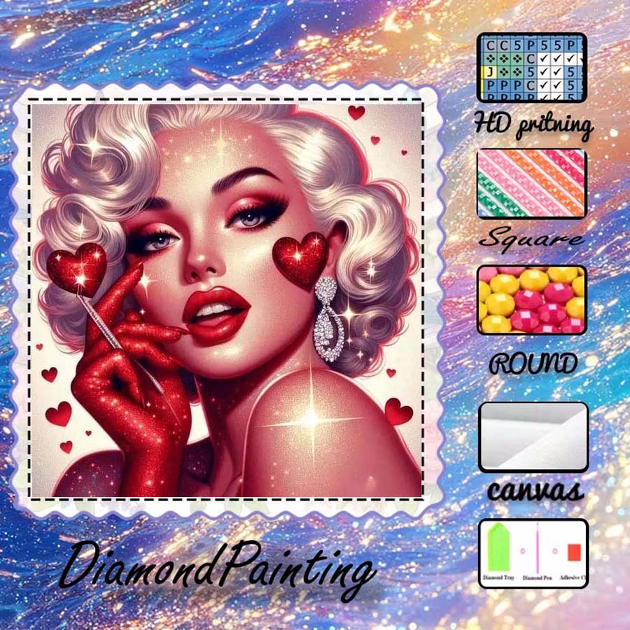 5D Diamond Painting Kit Full Drill - 1 pezzo di tessuto floccato 5D