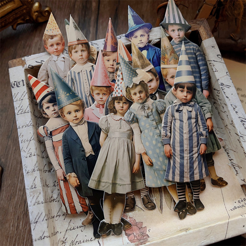 Vintage Junk Journal Scrapbooking Paper - 15 Pezzi di Carta Decorativa Vintage