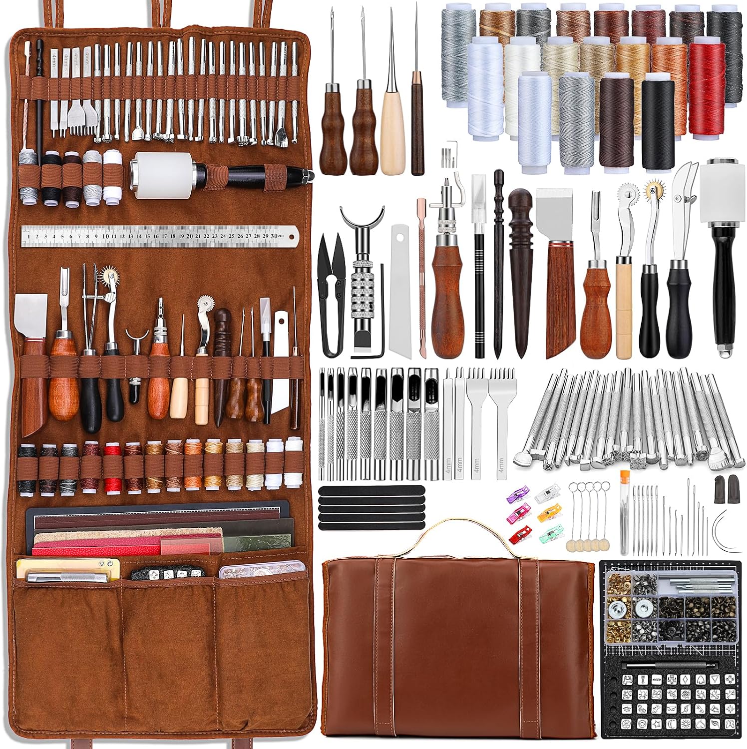 Sewing - Kit Professionale per Lavorazione Pelle con