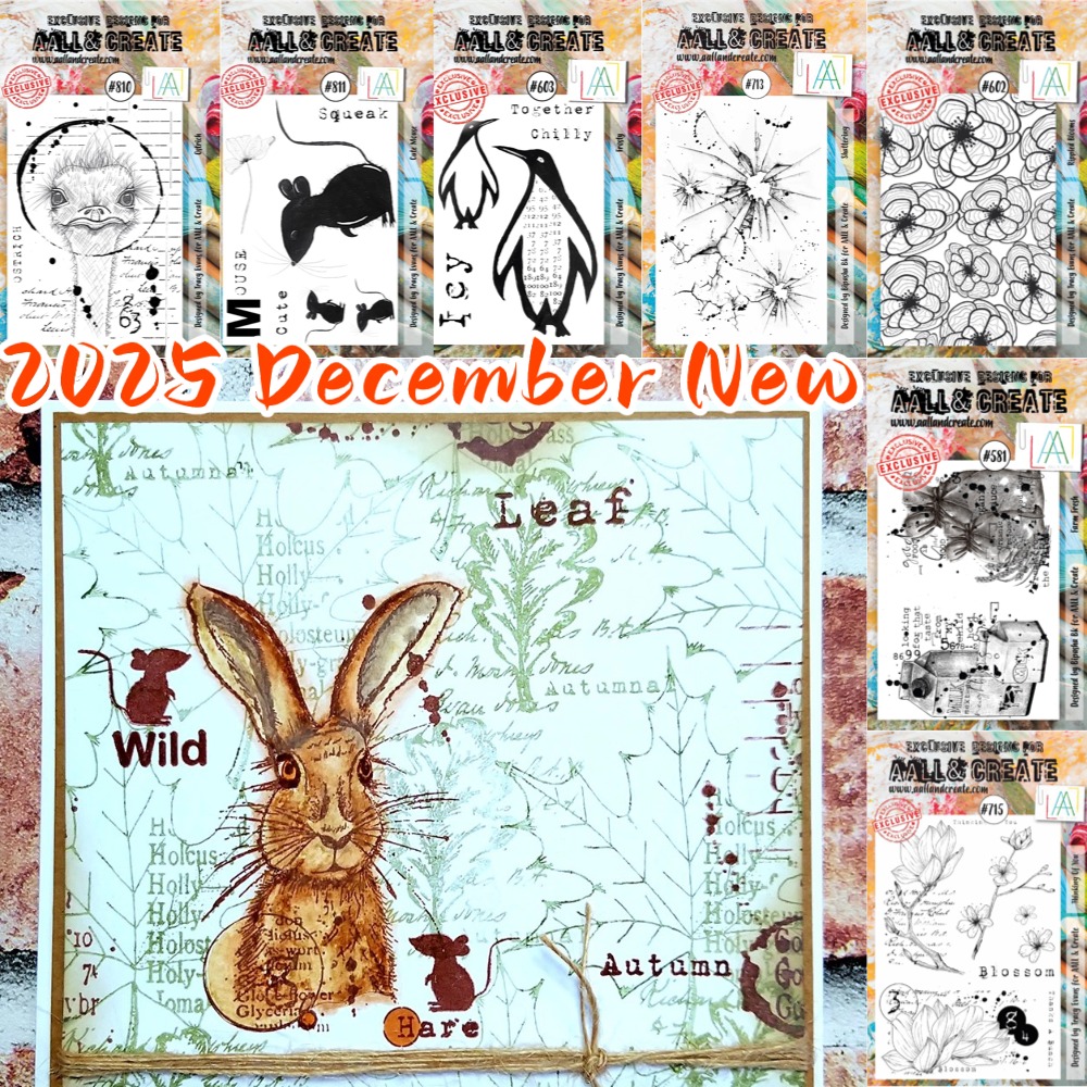 Clear Silicone Stamps For Card Making - timbri in silicone trasparente per foglie