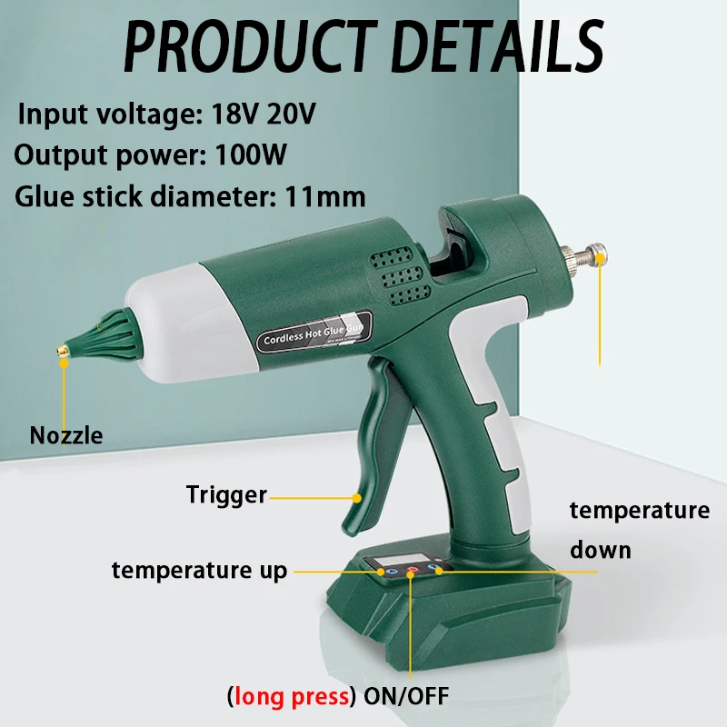 Pistola per colla a caldo senz - Hot Melt Glue Gun Cordless recensione e prezzo
