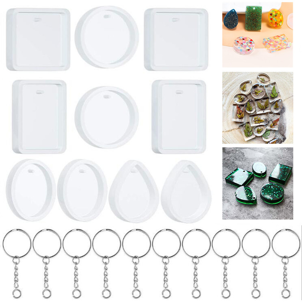 20 pz/set portachiavi fai da t - Silicone Epoxy Resin Molds Set recensione e prezzo