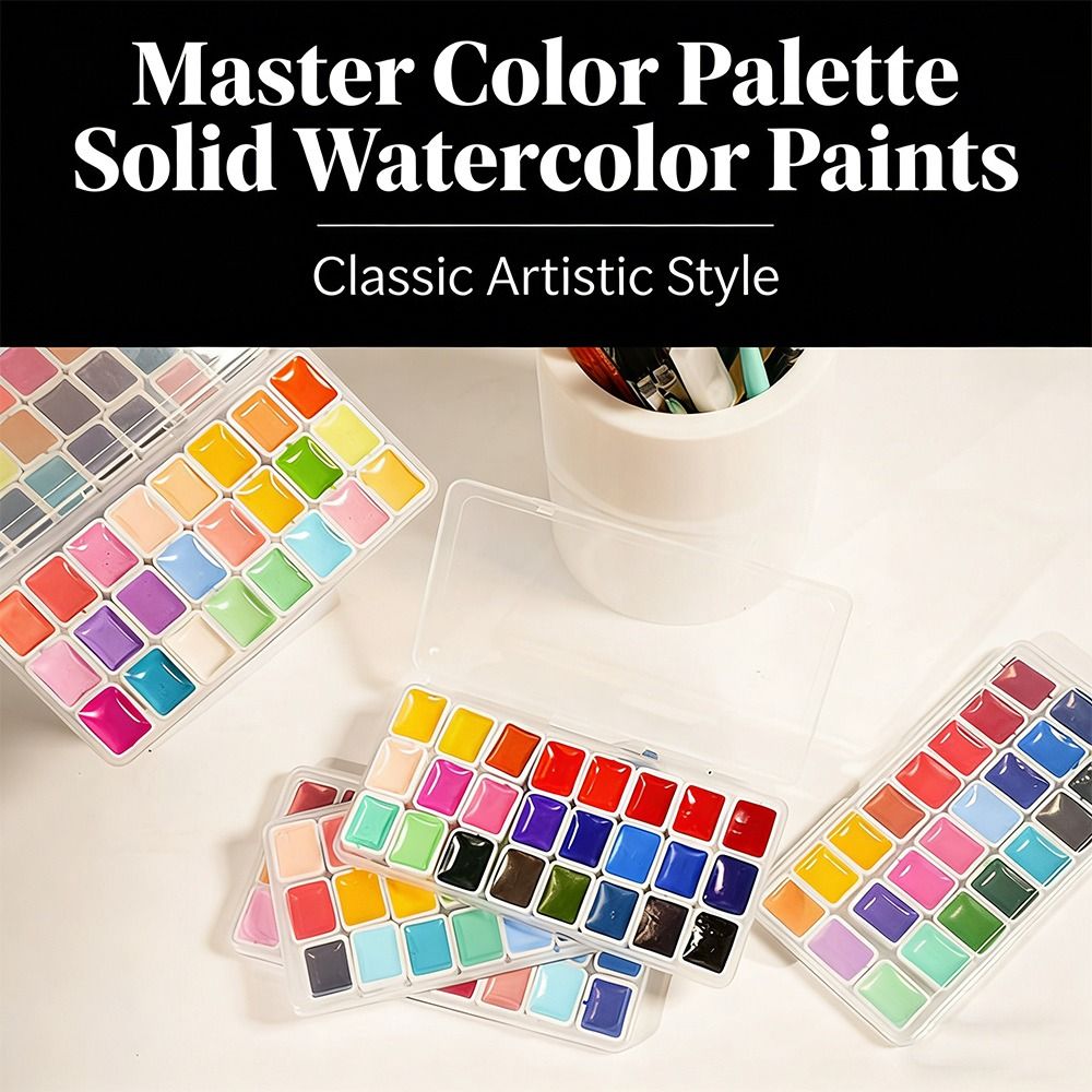 Set di acquerelli da 24 colori - Watercolor Paint Set Solid Pigment recensione e prezzo