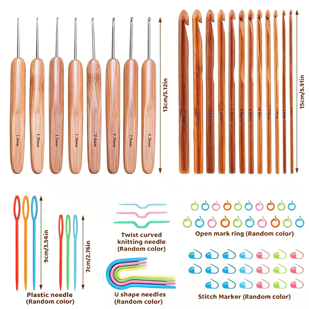 Set di 74 uncinetti in bambù p - Sewing recensione e prezzo