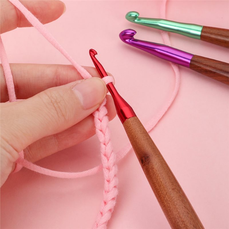A59Z-Ganci ergonomici con impu - Wooden Crochet Hooks Ergonomic Handle recensione e prezzo