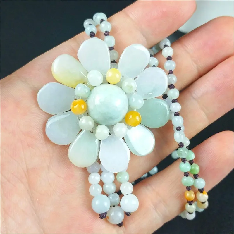 Ciondolo girasole giada birman - Beading recensione e prezzo