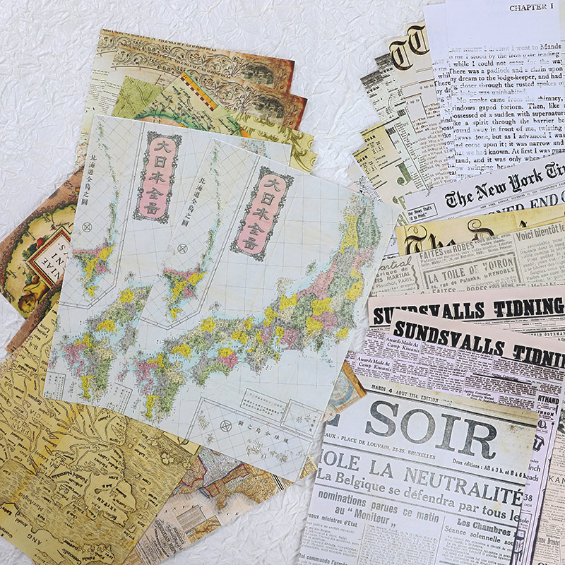 30 pezzi vecchia mappa lettere - Vintage Junk Journal Scrapbooking Paper recensione e prezzo